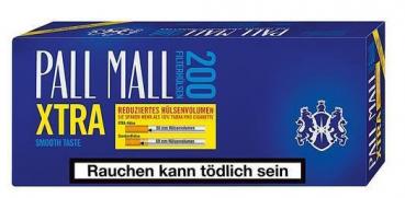 Pall Mall BLUE SM XTRA Zigaretten Hülsen 200er